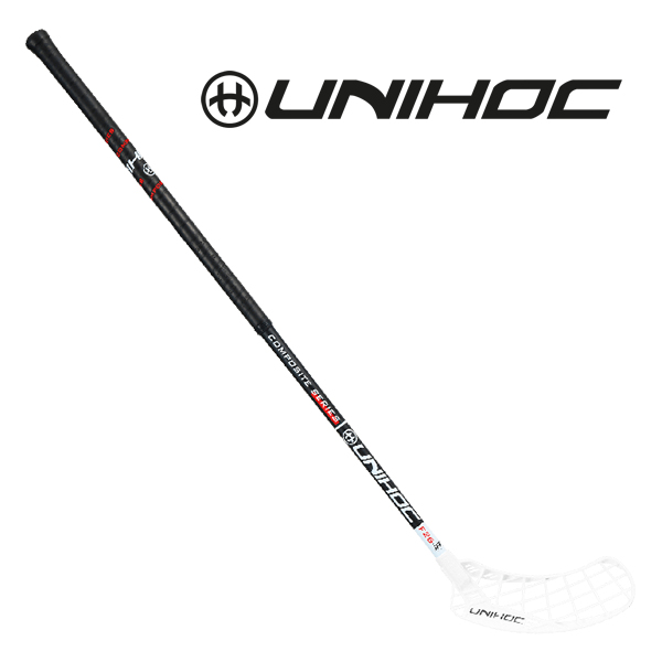 플로어볼 스틱 - UNIHOC) EPIC Composite 26 black-white 96cm | 플로어볼 전문 쇼핑몰 후크몰