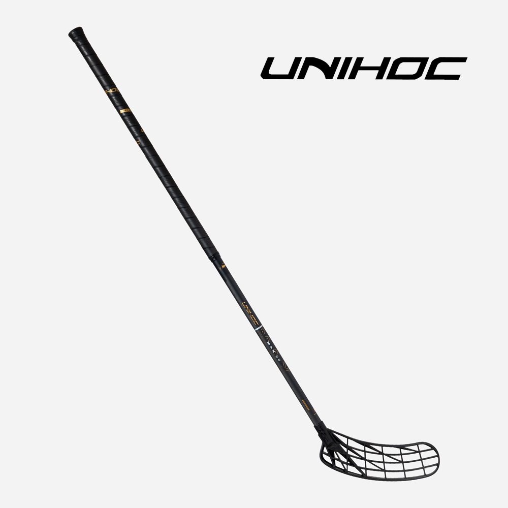 플로어볼 스틱 - UNIHOC) UNILITE MAX TI 26 black/gold slim 96cm | 플로어볼 전문 쇼핑몰 후크몰