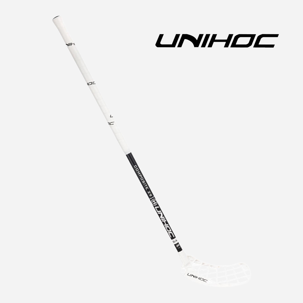 플로어볼 스틱 - UNIHOC) EPIC COMPOSITE 29 white/black 92cm, 96cm  | 플로어볼 전문 쇼핑몰 후크몰