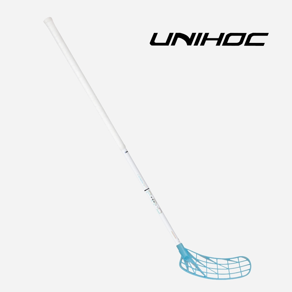 플로어볼 스틱 - UNIHOC) UNILITE PRO 27 white/blue CLASSIC 96cm | 플로어볼 전문 쇼핑몰 후크몰