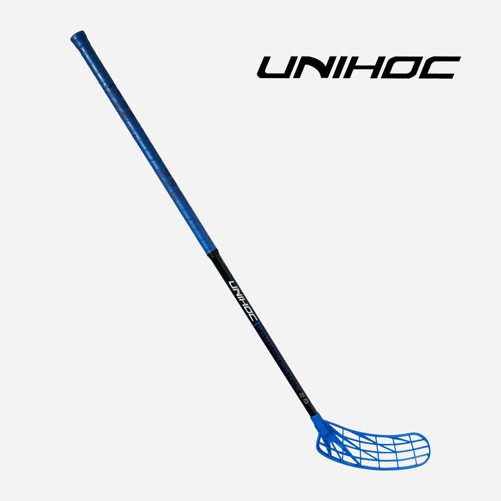 플로어볼 스틱 - UNIHOC) UNILITE PERFORMANCE FL 28 blue 96cm/100cm | 플로어볼 전문 쇼핑몰 후크몰