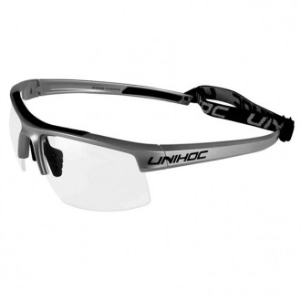 플로어볼 고글 - UNIHOC) ENERGY Senior graphite-black | 플로어볼 전문 쇼핑몰 후크몰