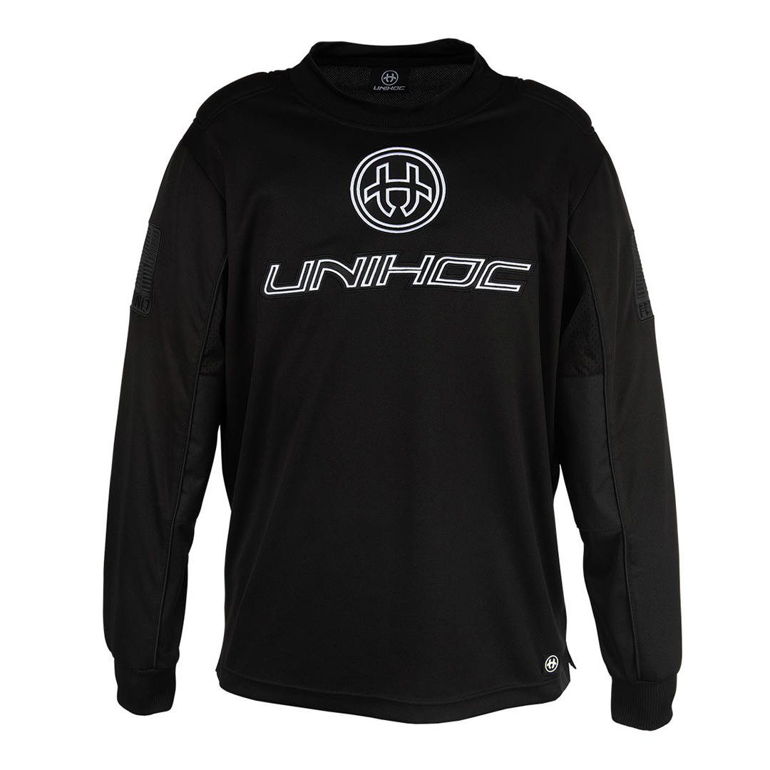 플로어볼 골키퍼 유니폼 - UNIHOC) 상의 INFERNO black  | 플로어볼 전문 쇼핑몰 후크몰