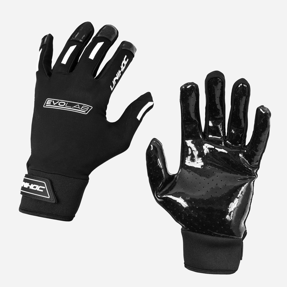 플로어볼 골키퍼 용품 - UNIHOC) 장갑 EVOLAB silicone black | 플로어볼 전문 쇼핑몰 후크몰