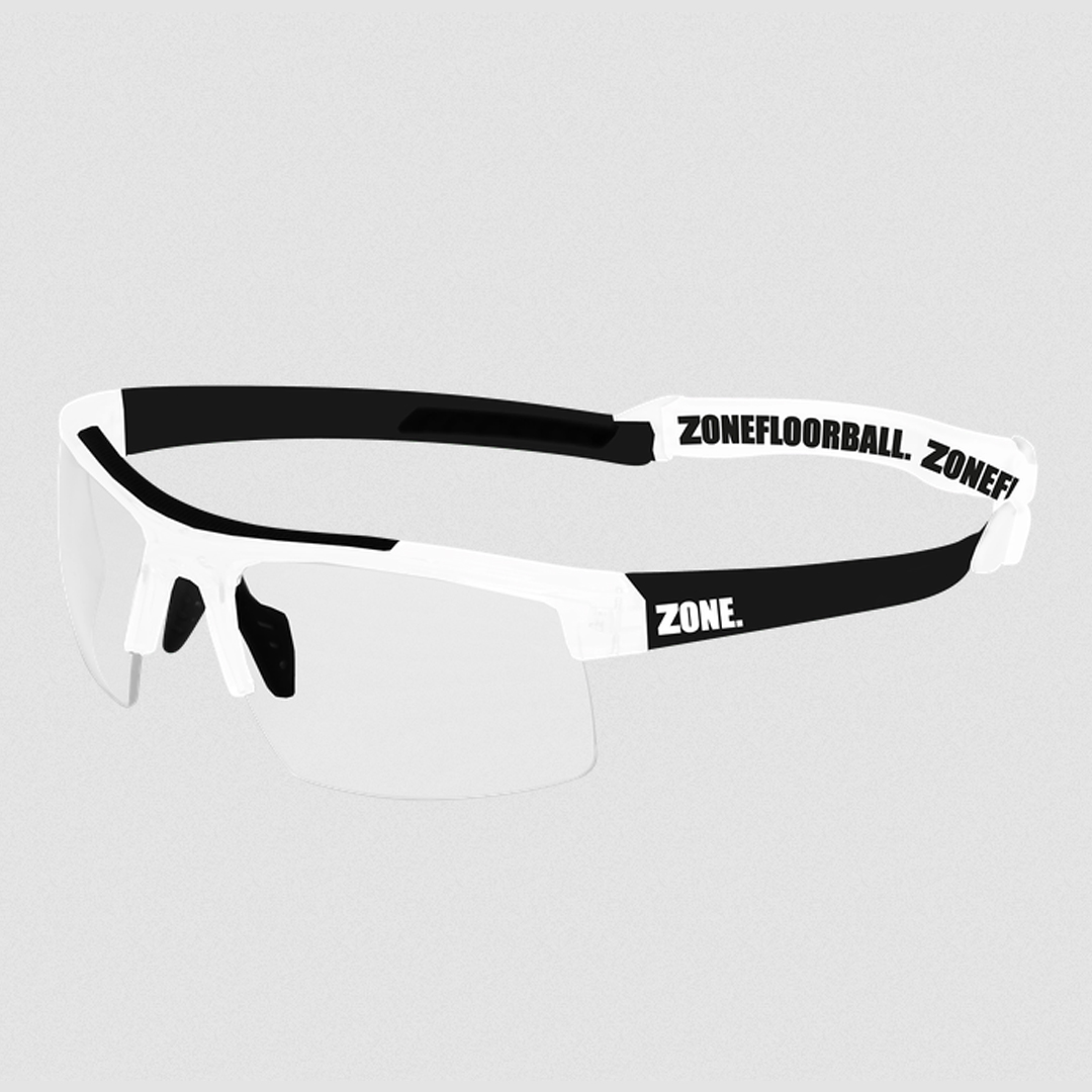 플로어볼 고글 - ZONE) PROTECTOR INTRO SR white/black | HOOK