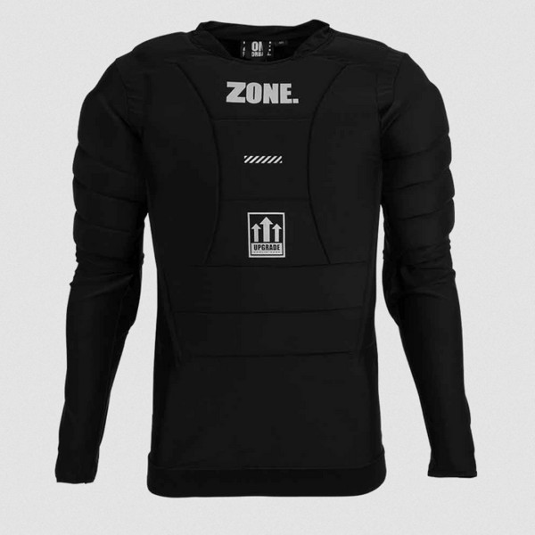 플로어볼 골키퍼 보호대 - ZONE) 가슴보호대 UPGRADE Longsleeve black/silver | 플로어볼 전문 쇼핑몰 후크몰