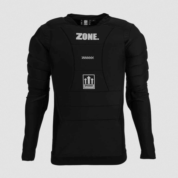 플로어볼 골키퍼 보호대 - ZONE) 가슴보호대 T-SHIRT UPGRADE  black/silver  | HOOK