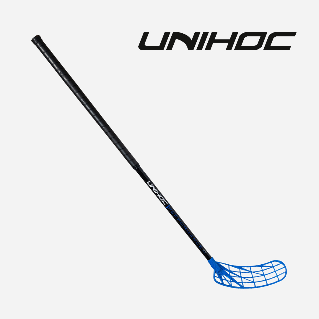 플로어볼 스틱 - UNIHOC) UNILITE PERFORMANCE MID FL  29 blue 92cm Oval | HOOK