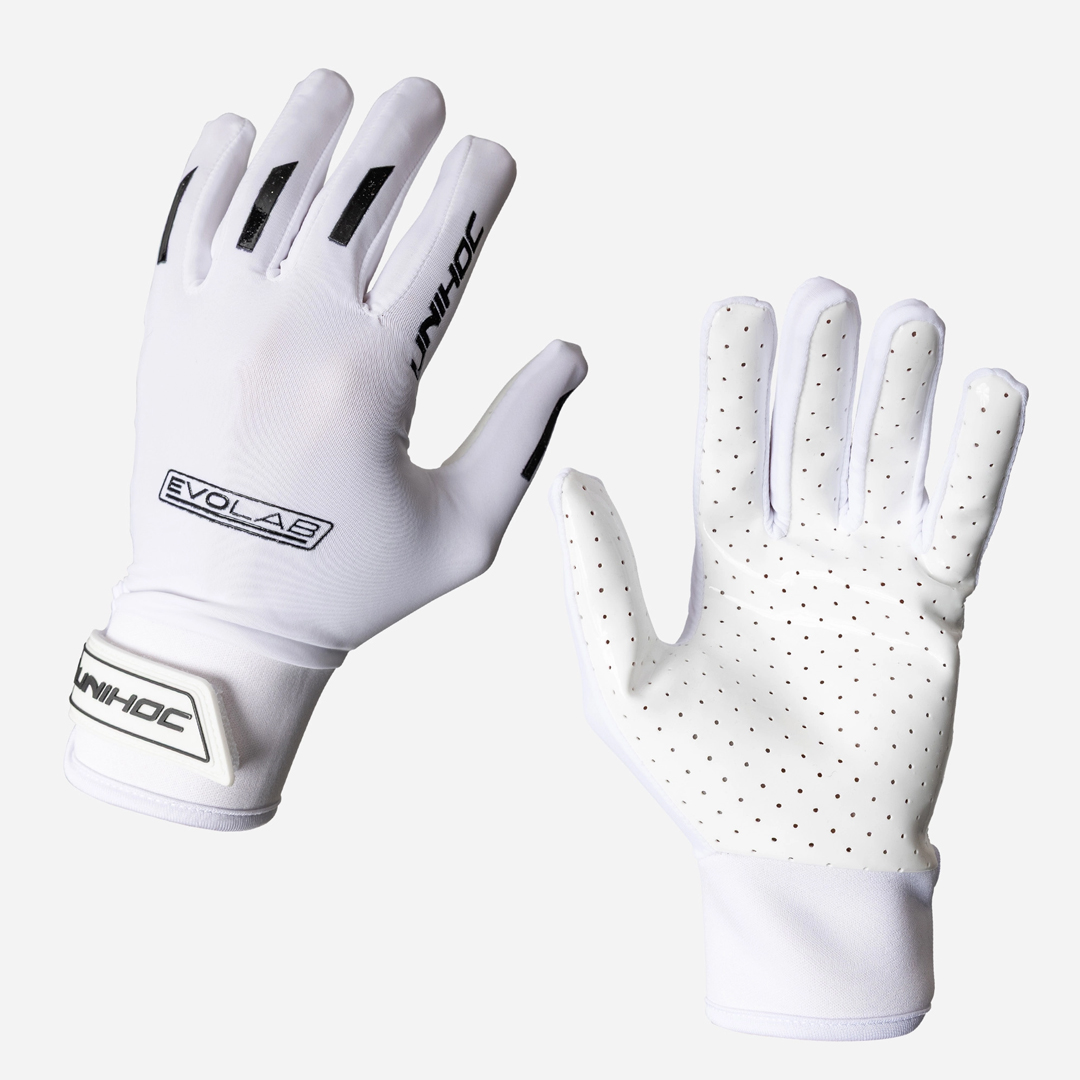 플로어볼 골키퍼 용품 - UNIHOC) 장갑 EVOLAB silicone white | 플로어볼 전문 쇼핑몰 후크몰